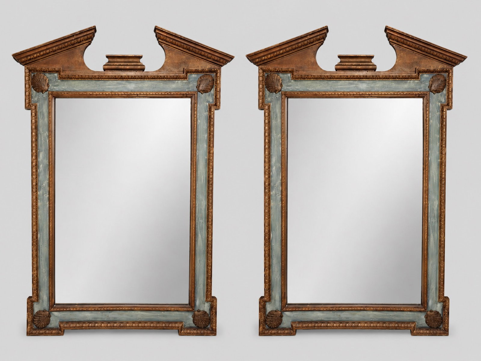 Federal Style Carved Shell Mirrors (1 of 5)