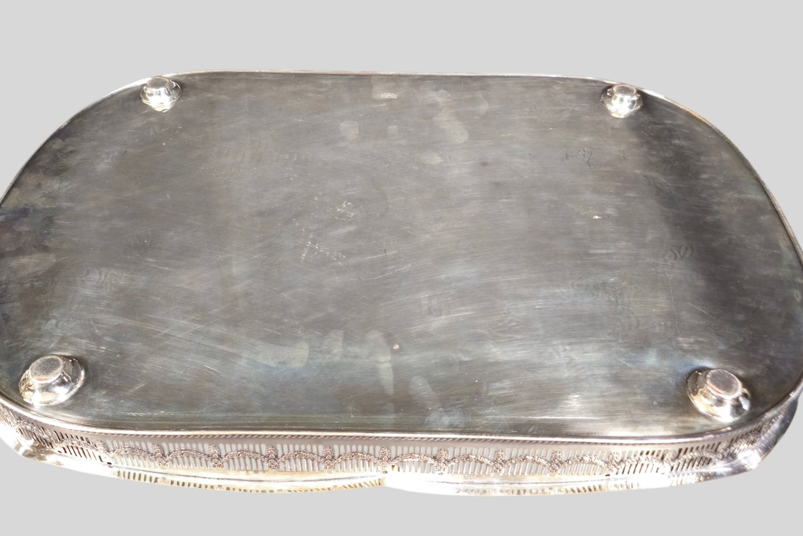 Edwardian Style Silver Plated Tray - 6