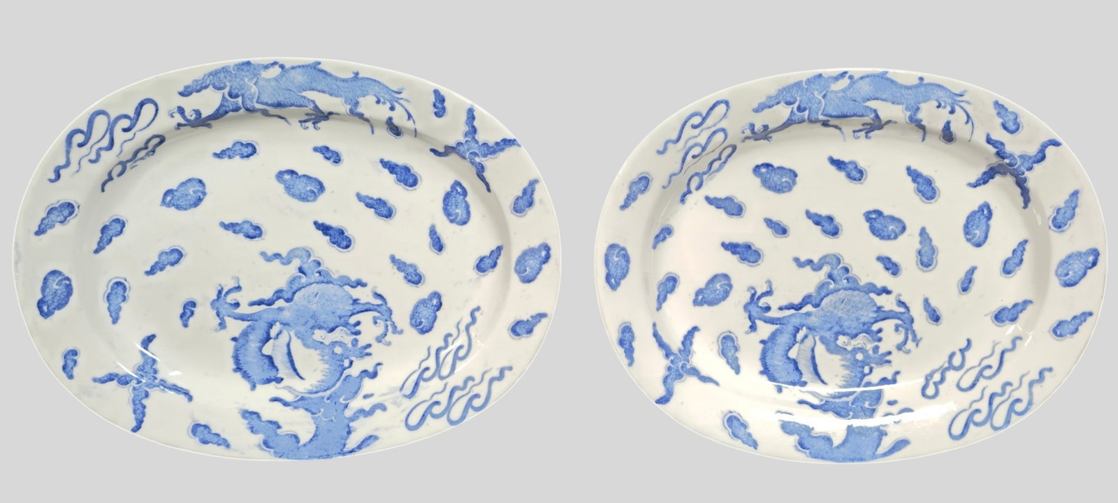 Late 19th Century Copeland Porcelain Dragon Platter (1 of 8)