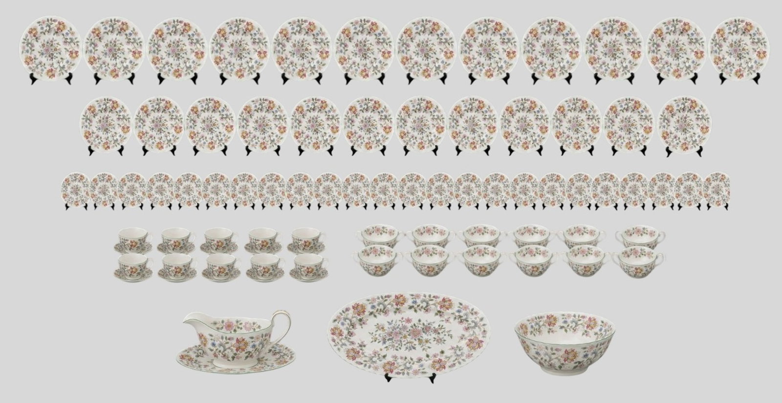 Minton Haddon Hall Pattern Porcelain Tableware Designed by John Wadsworth (1 of 11)