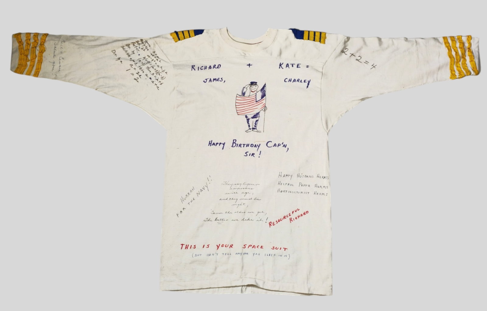 Vintage Captain C. Richard Herms Sr. Birthday and Presentation Shirt (1 of 12)