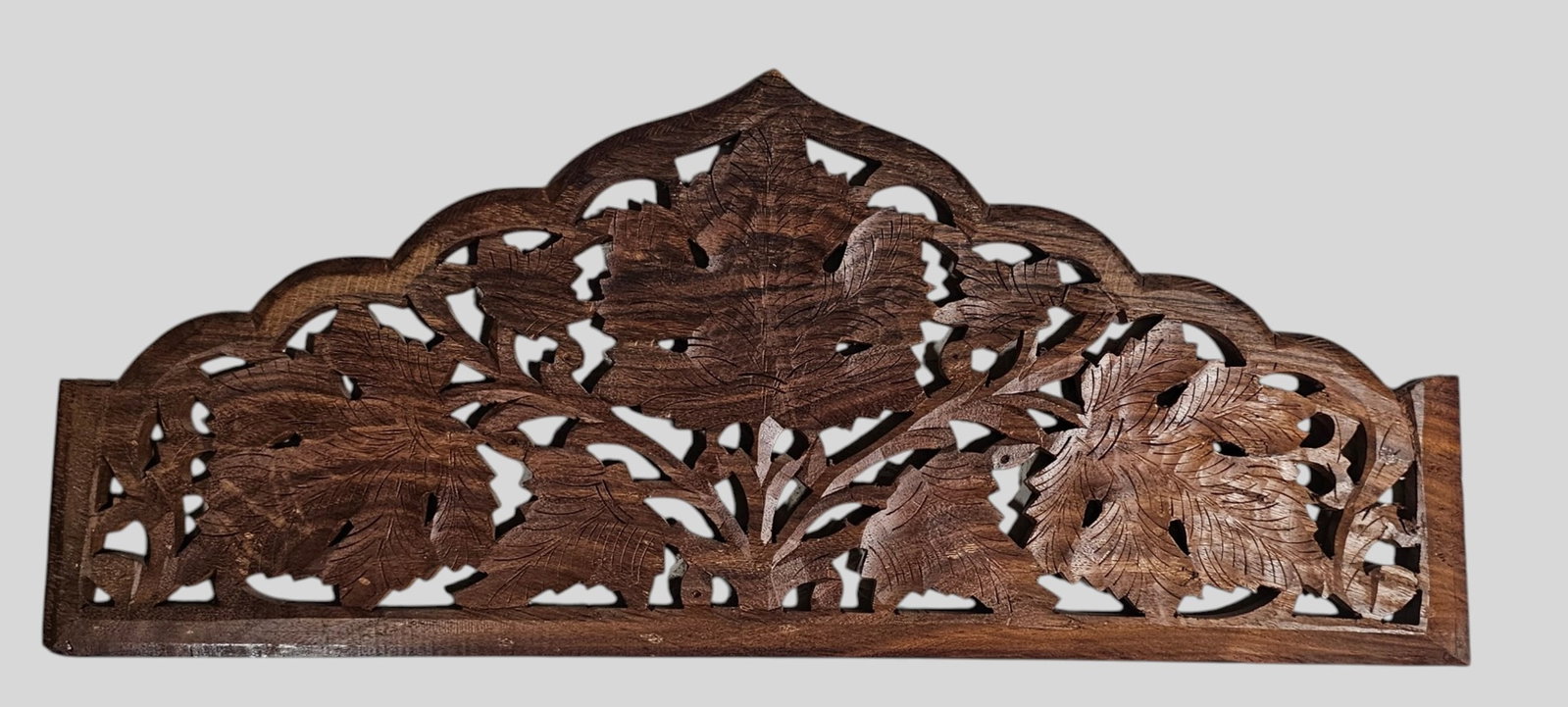 Four Panel Carved Teak Screen - 9