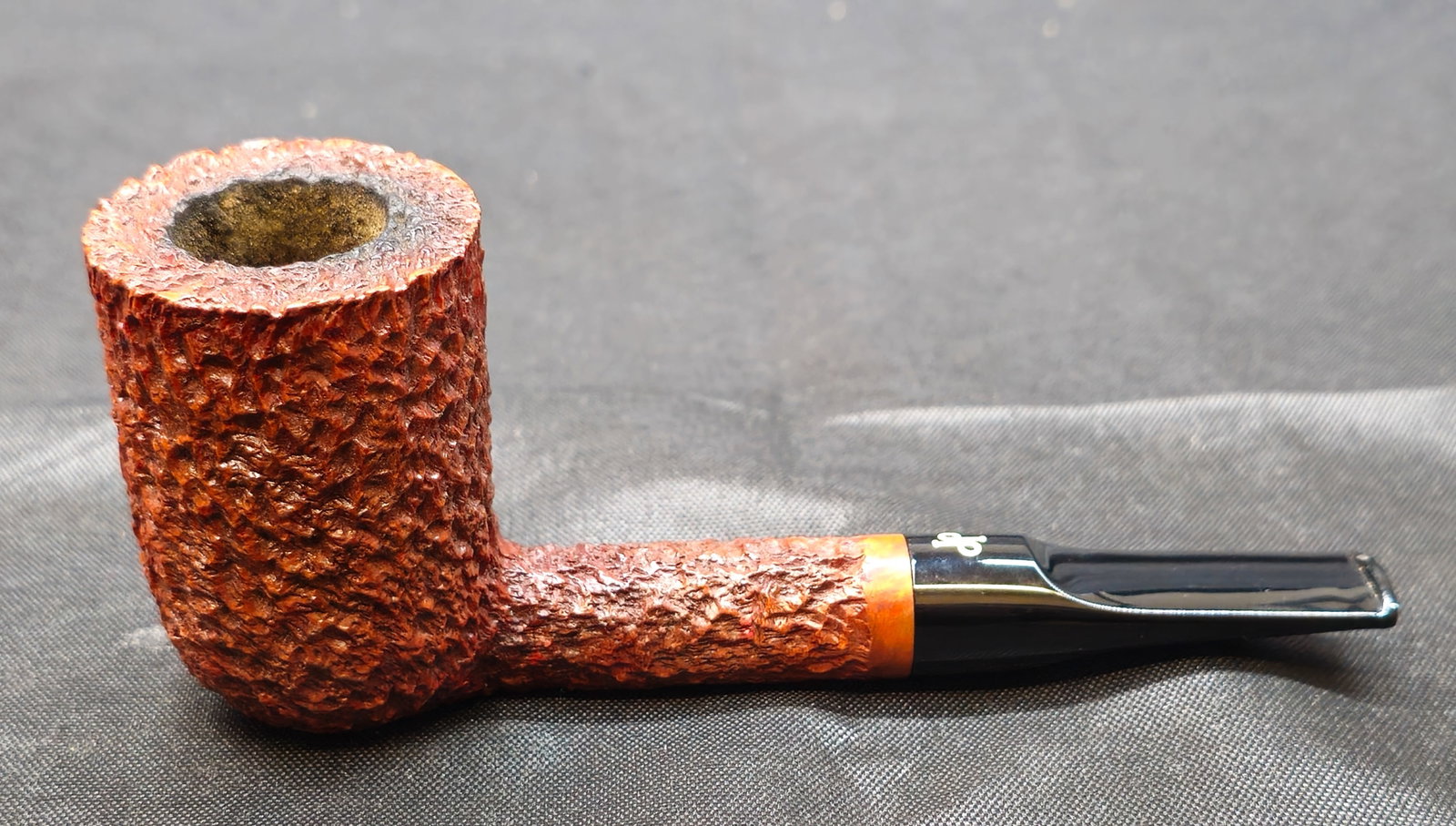 Posella DP 1 Fatta A Mano Italian Pipe: Posella DP 1 Fatta A Mano Italian Tobacco Pipe. Handcrafted Italian briar pipe in a straight Billiard form with a richly rusticated finish and smooth shank panel, marked "Posella," "DP 1," "Fatta A