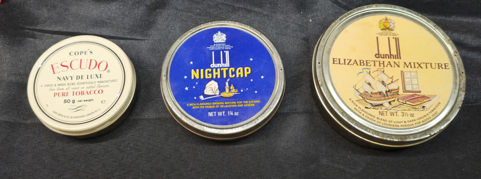Vintage Dunhill & Cope's Tobacco Advertising Tins (1 of 6)