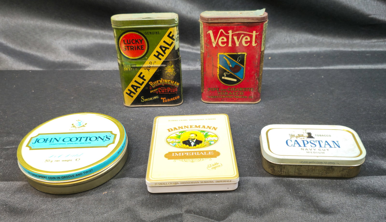 Tobacco and Cigar Advertising Tins, Lucky Strike Plus (1 of 4)