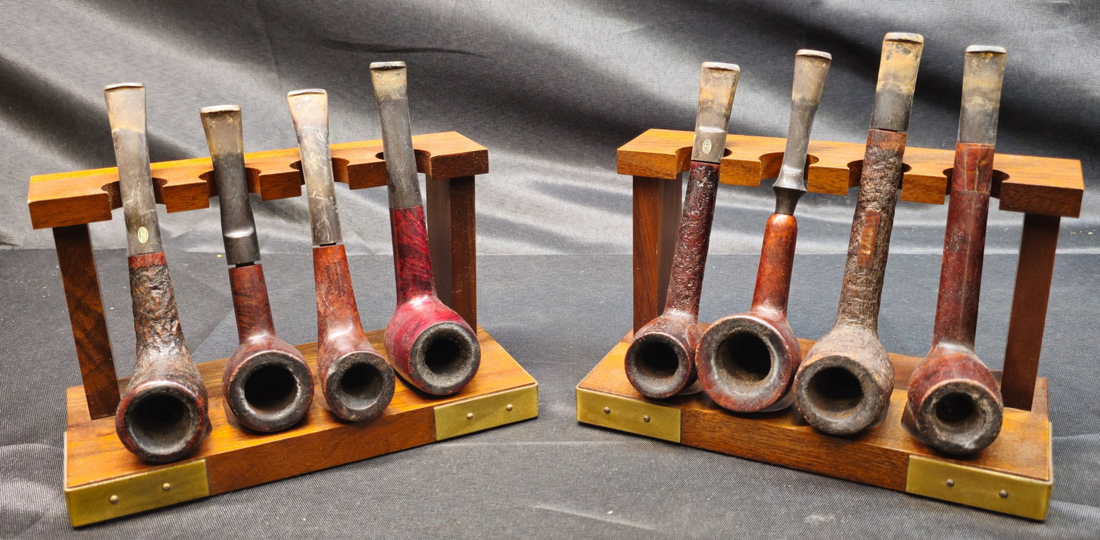 Eight Vintage Smoking Pipes with Pipe Racks Plus (1 of 12)