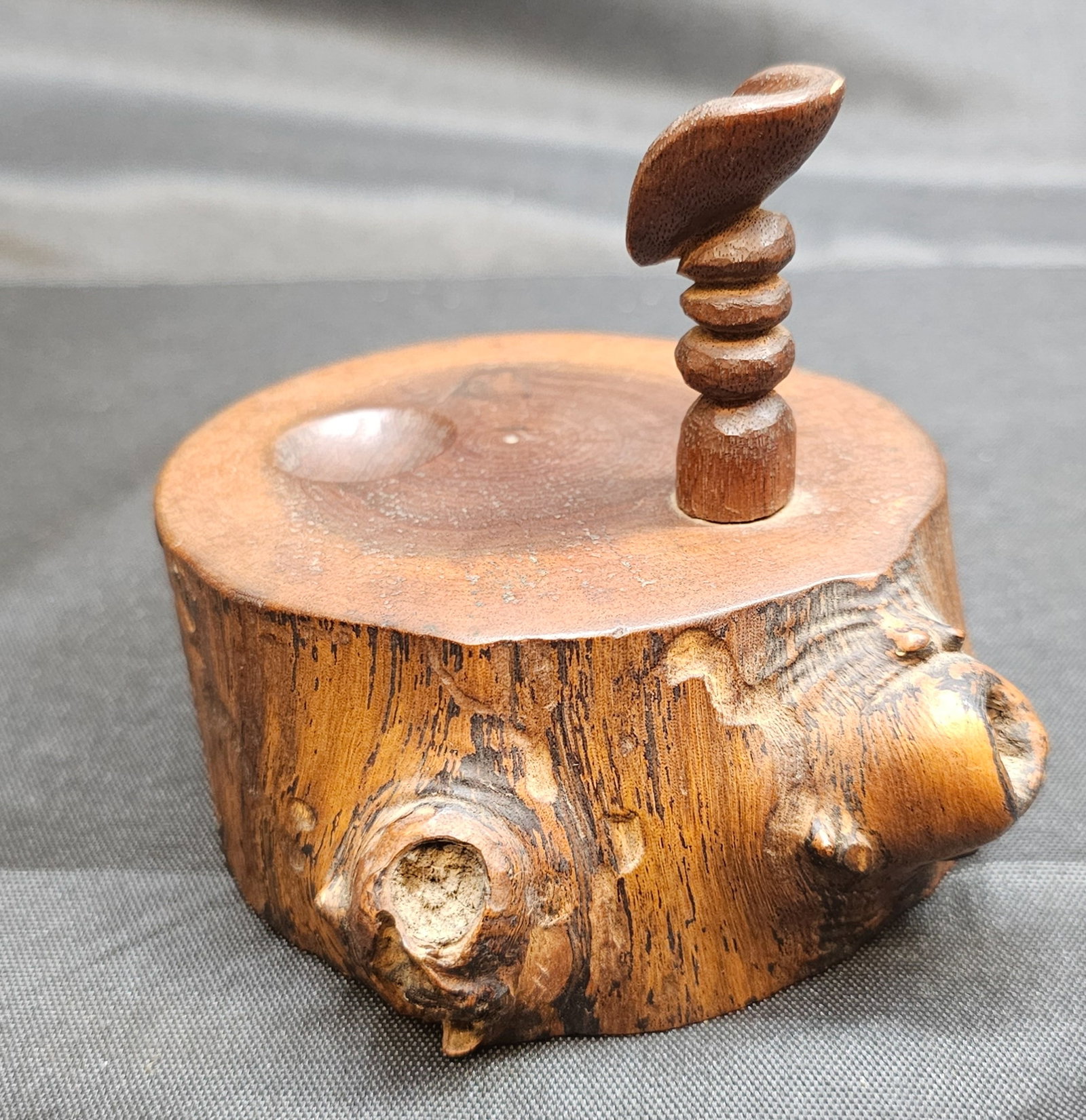 Handcrafted 1964 Wood Pipe Stand (1 of 4)