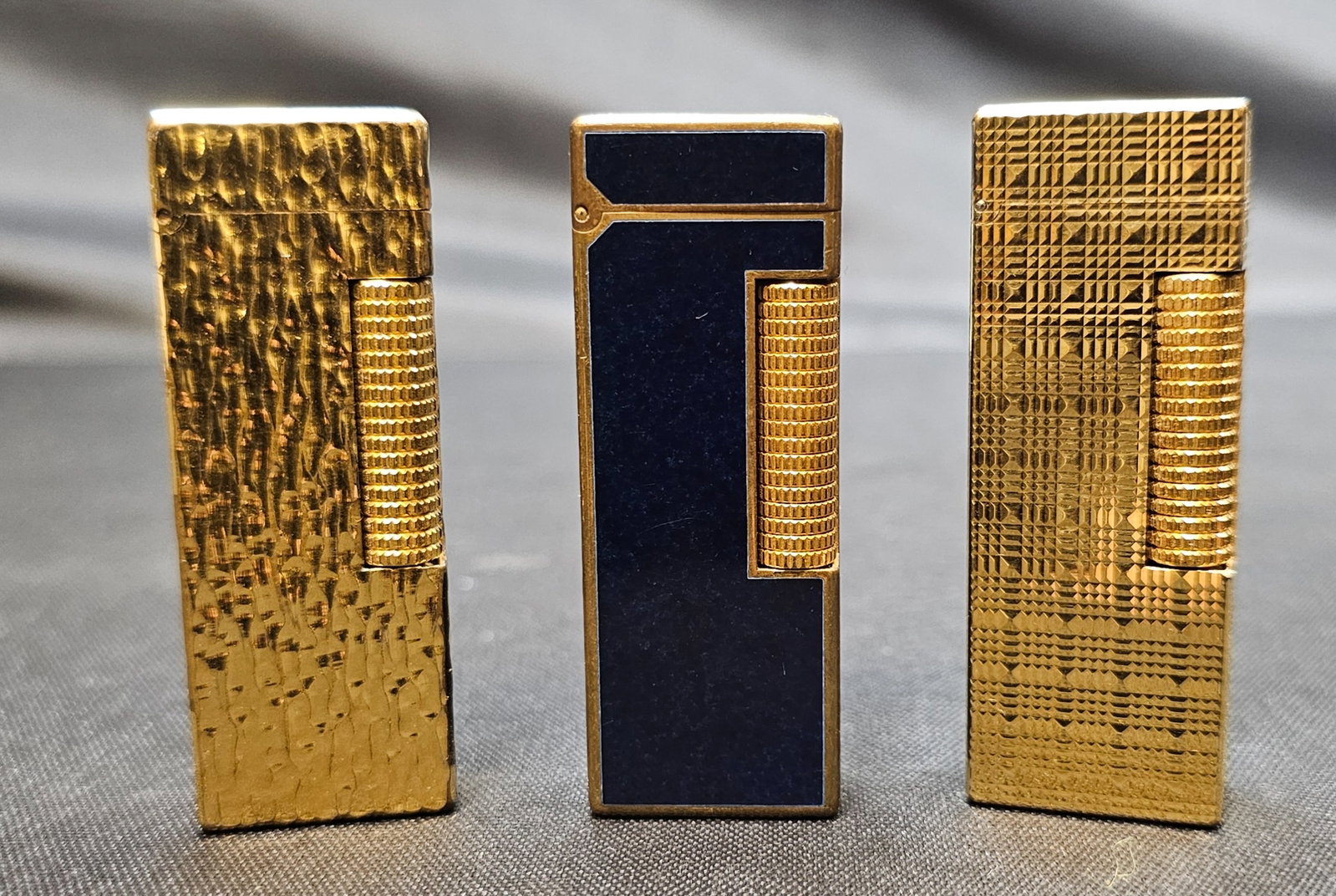 Assembled Group of Three Dunhill Lighters (1 of 8)
