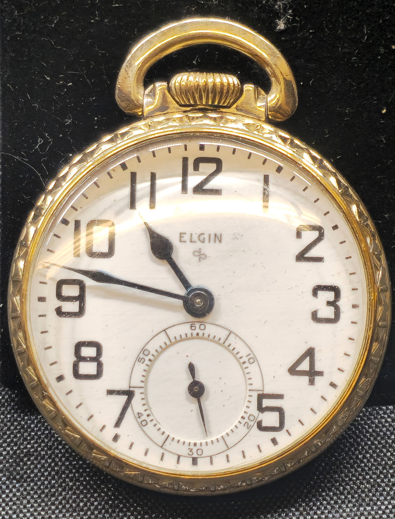 Elgin 17 Jewel Gold-Filled Open Face Pocket Watch (1 of 8)