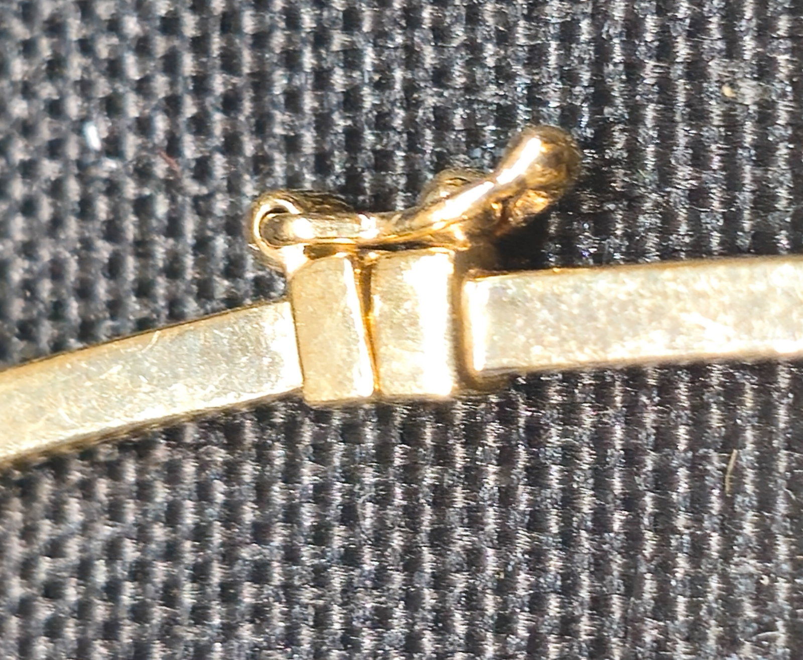 14K Yellow Gold Hinged Bangle Bracelet - 3