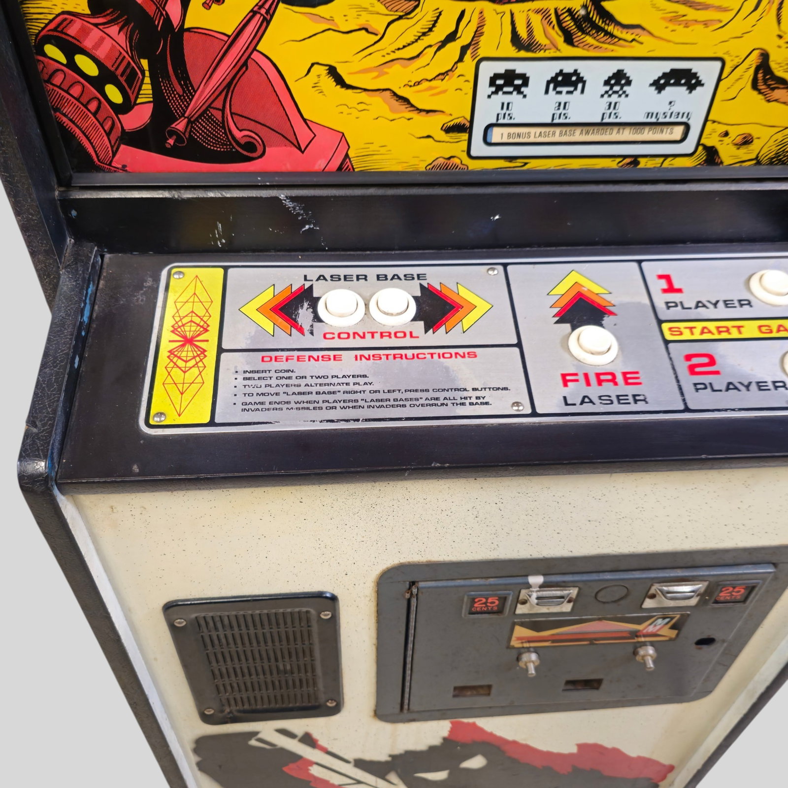 Bally Midway Space Invaders Upright Arcade Game - 2