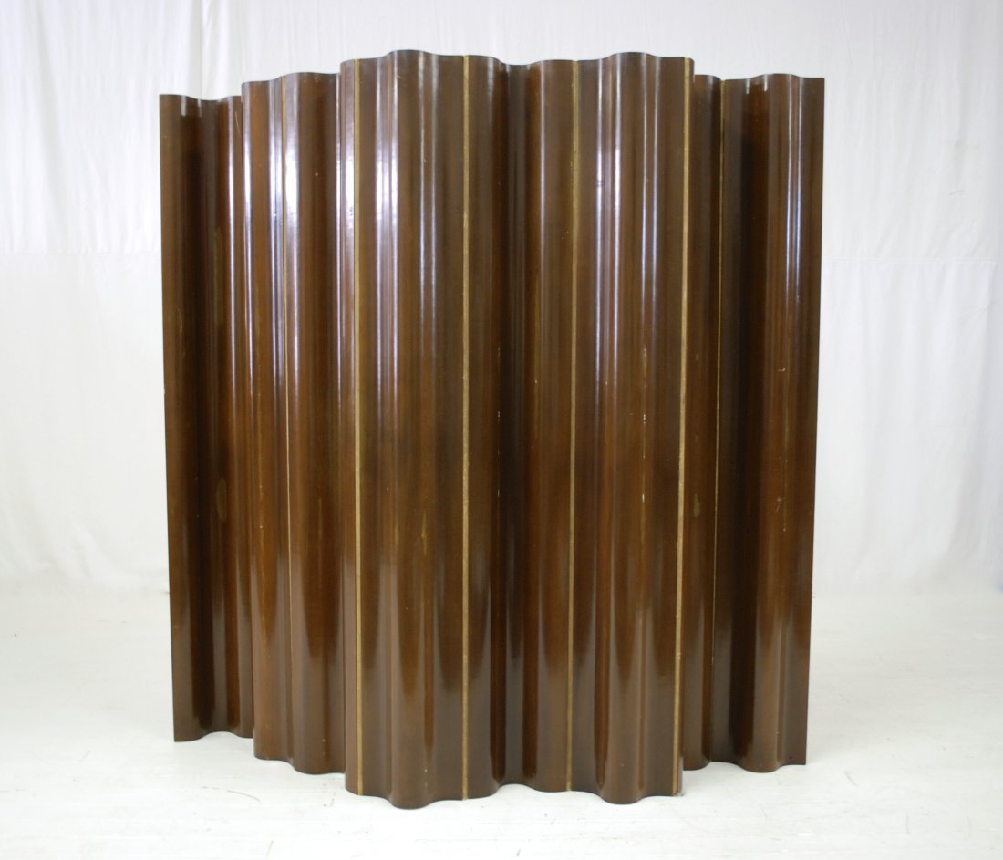Charles and Ray Eames: Rare and early FSW 8, 1948, Walnut, plywood and canvas. Walnut was not offered after 1948. reference: Wright Modern Design. March 20, 2004. Auction result, 5900.00. 80W x 14D(closed) x 68H