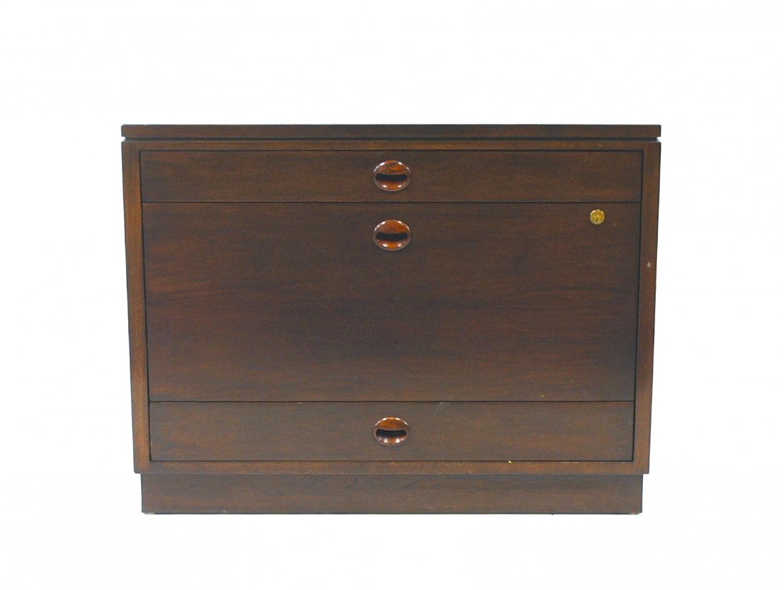 Edward Wormley: Rosewood cabinet, Dunbar, Size 32W x 20D x 25.25H