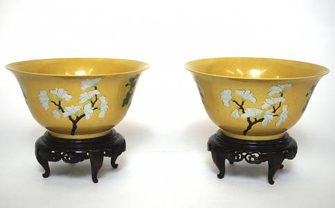 Pair of 16th Century Brinjal Bowls.