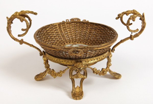 Bronze Austrian Basket Holder (1 of 7)
