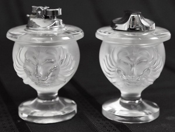 Lalique Lion Head Lighters (1 of 10)