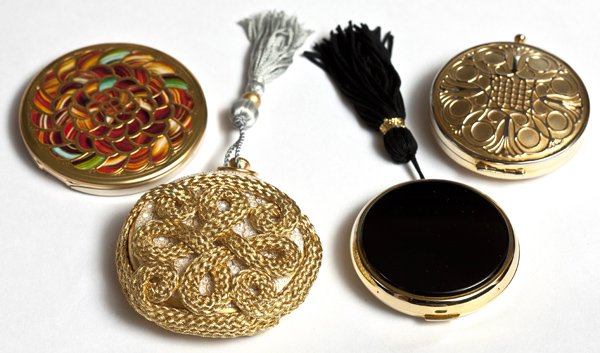 4 Ornate Compacts for Estee Lauder: 4 Estee Lauder ornate compacts