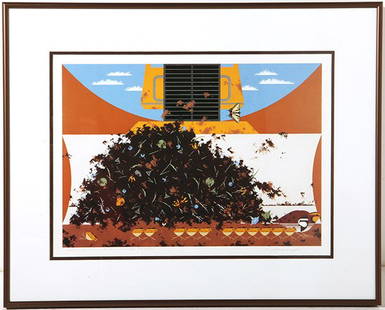 Charlie Harper Serigraph: Serigraph on paper titled, "Coming Soon, Quail Valley Condo's" Signed lower right, Size 12.5 x 17.5.