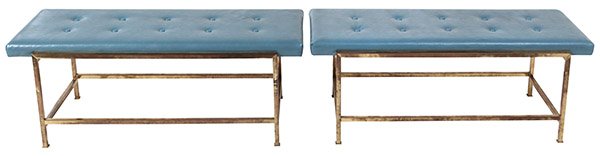 Edward Wormley Brass Benches (1 of 9)