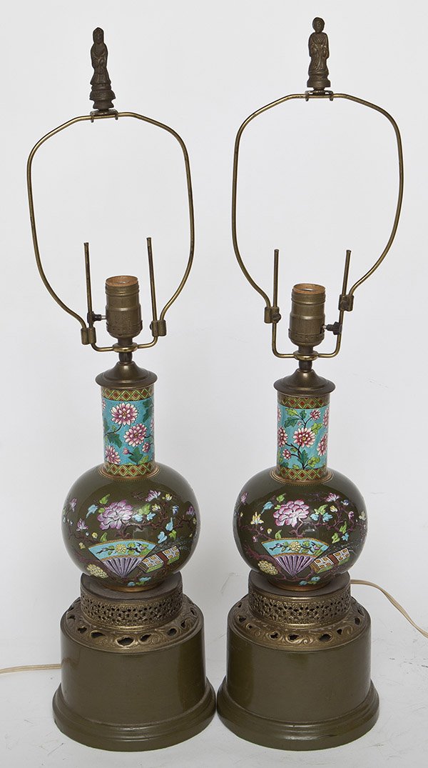 Outstanding Cloisonne Lamps (1 of 7)