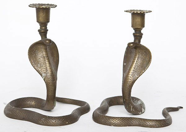 Art Deco Cobra Candlesticks (1 of 7)