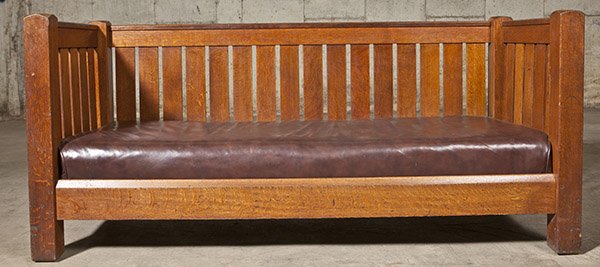 L & J G Stickley Even Arm Settee (1 of 10)
