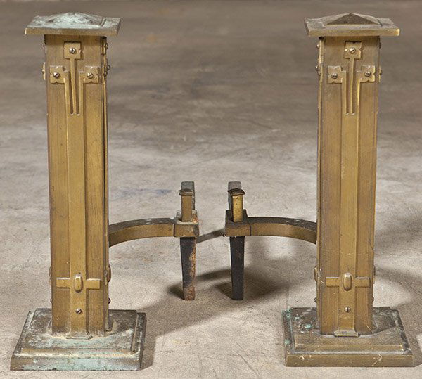 Prairie School Andirons (1 of 9)