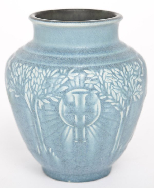 Rookwood Vase: National Conference of Catholic Charities Oct. 7th - 10th, 1934 5"