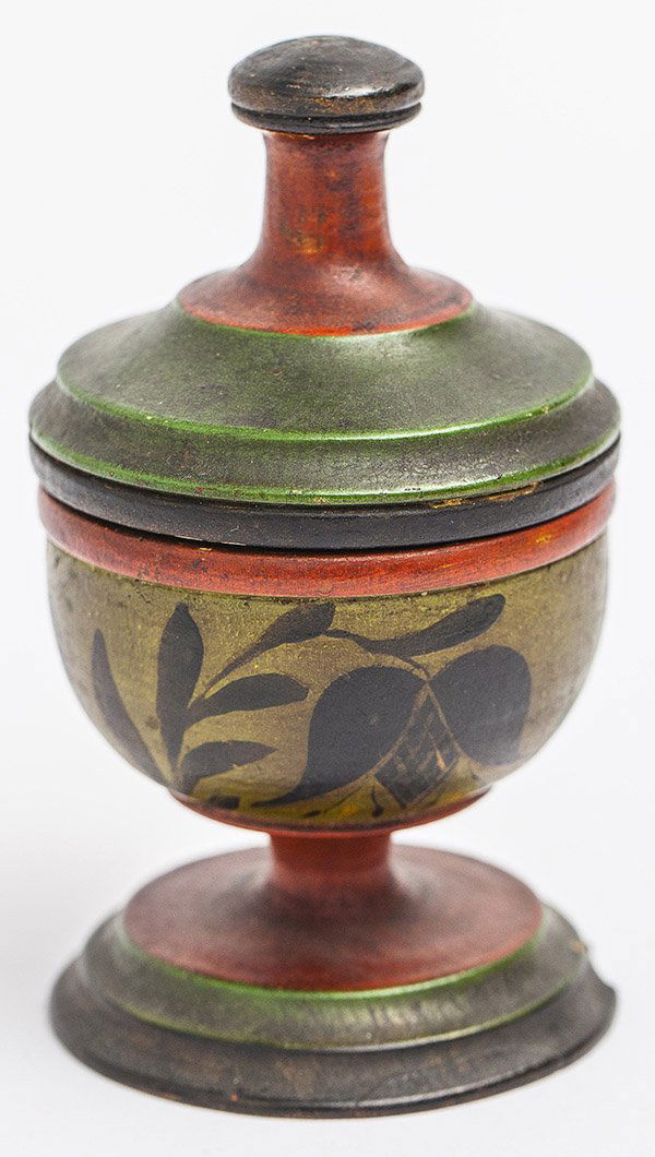 Lehnware Saffron Lidded Jar (1 of 7)