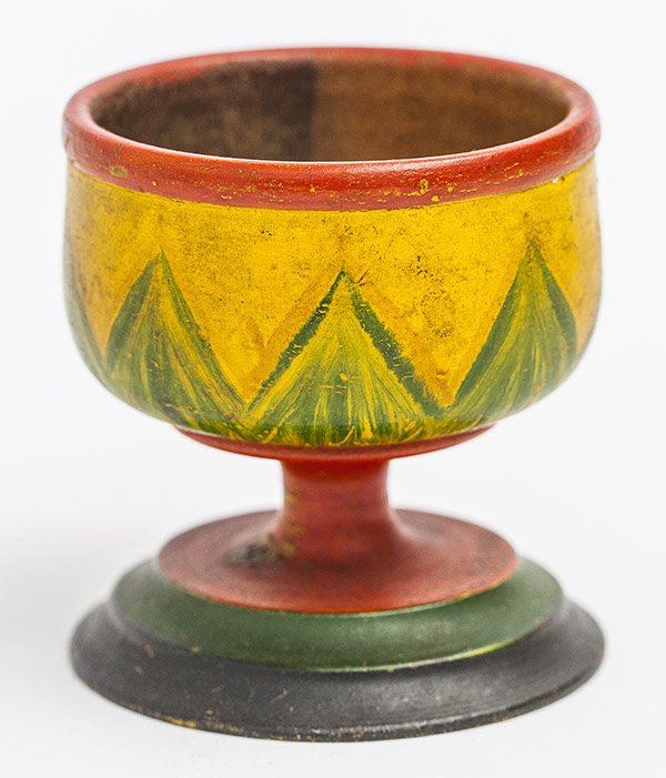 Decorated Treen Footed Cup (1 of 7)