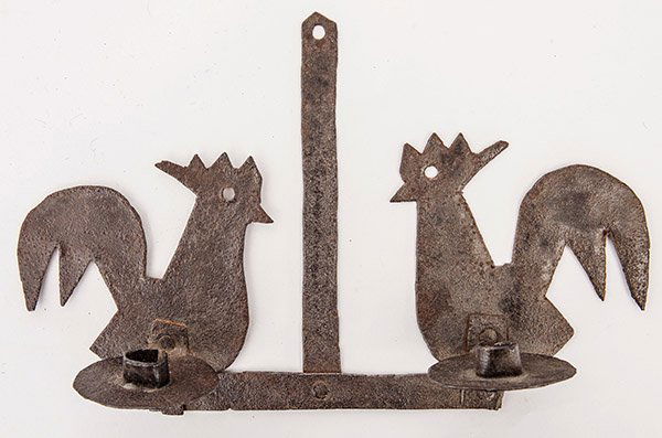 Folk Art Iron Candle Holder (1 of 5)