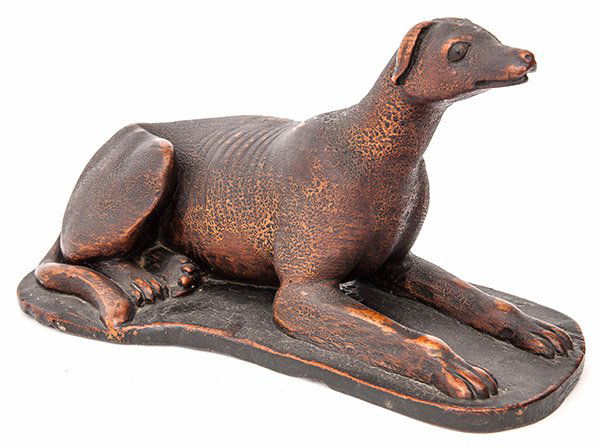 Outstanding Folk Art Carved Greyhound (1 of 7)