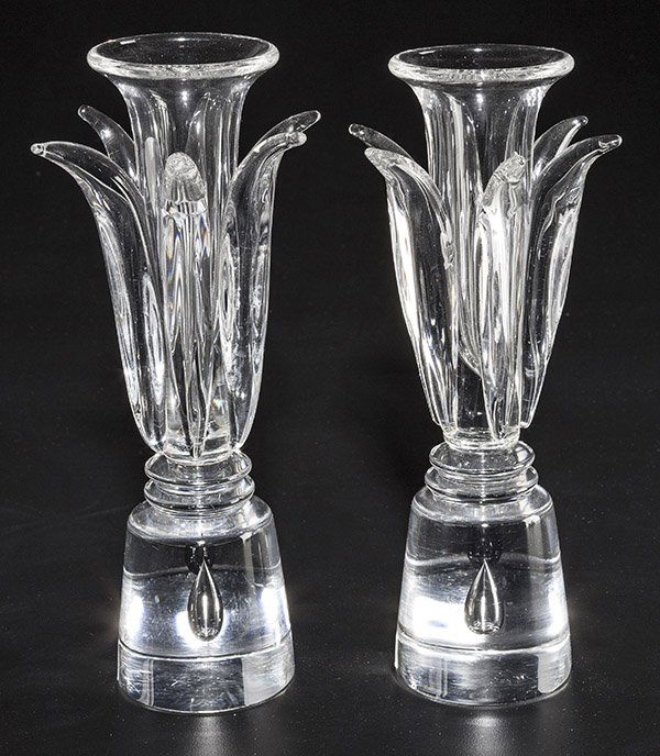 Steuben Floriform Candlesticks (1 of 9)
