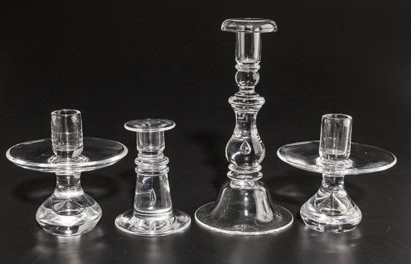 Pair of Steuben Teardrop Candlesticks Plus (1 of 8)