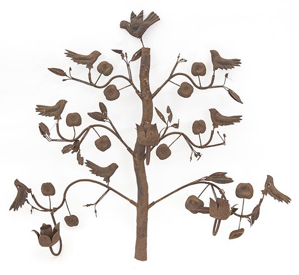 Folk Art Candle Sconce (1 of 10)