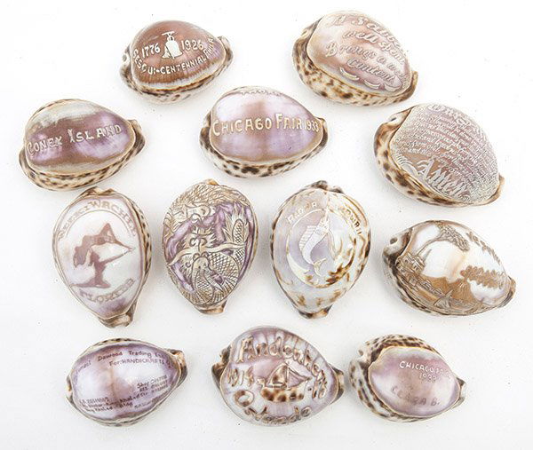 Lot of Souvenir Cameo Shells (1 of 6)