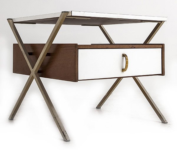 Franco Albini (Attribution) "X" night table (1 of 10)