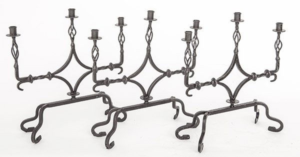 Samuel Yellin (Attribution) Candelabras (1 of 9)