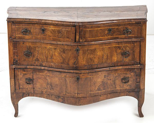 19th Century Bow Front Chest (1 of 10)