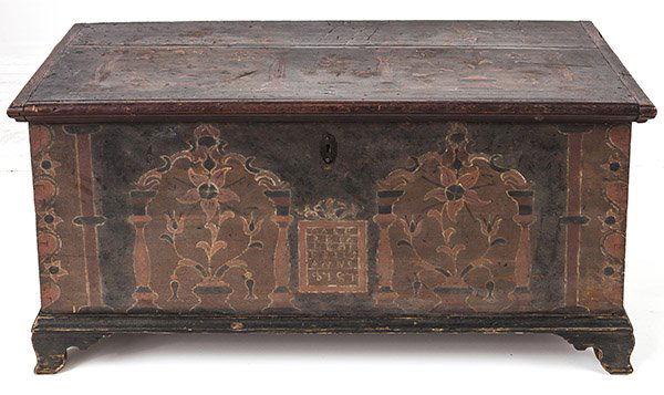 1778 Decorated Lancaster County Dower Chest (1 of 10)