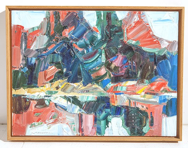 Jack Meanwell Oil: Abstraction Signed LL 18 x 24 sight