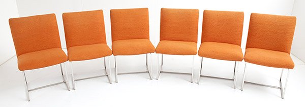Milo Baughman Style Dining Chairs (1 of 10)