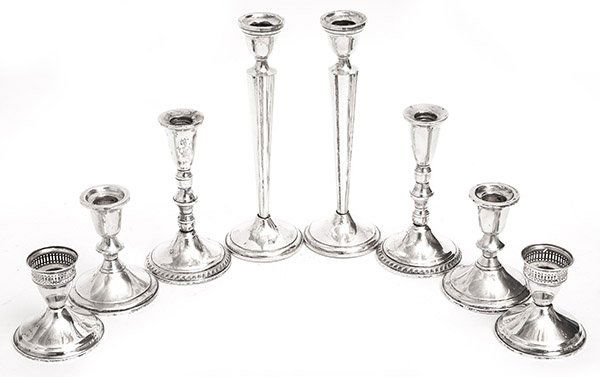 Assembled Sterling Candlesticks (1 of 10)