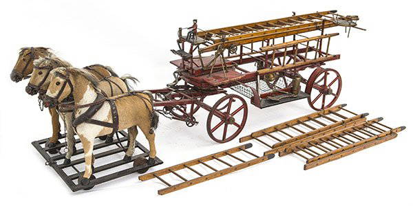 Outstanding 19th Century Horse Drawn Fire Truck