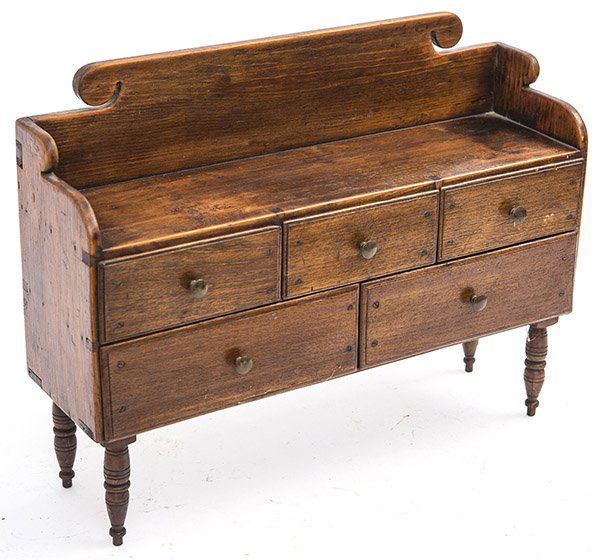 19th Century Miniature Federal Sideboard (1 of 10)
