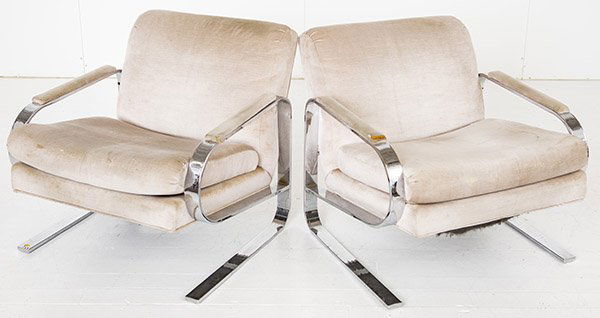 Milo Baughman Attribution Lounge Chairs (1 of 9)