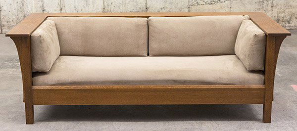 After L and J.G. Stickley Prairie Settle (1 of 10)