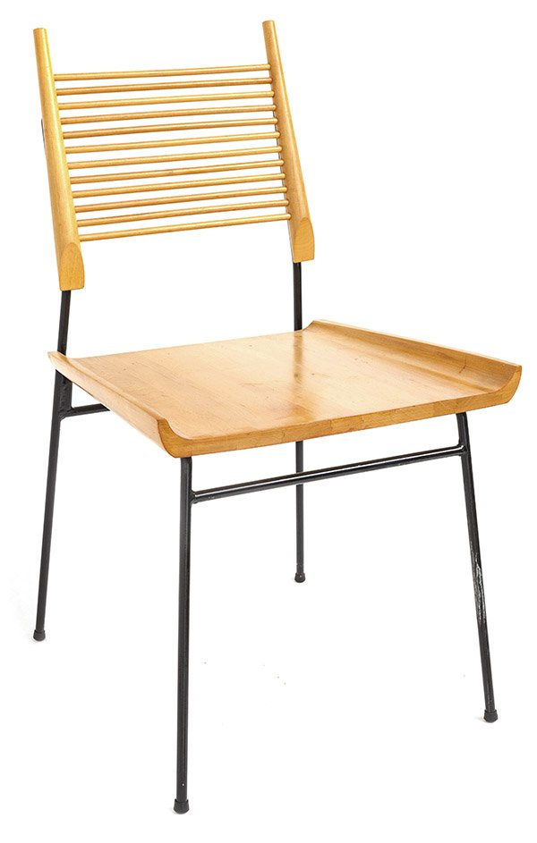 Paul McCobb "Shovel" Chair: Chair, Winchendon. Furniture Company, 1950's Birch, iron 19w x 19d x 34h