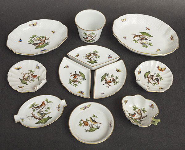 Herend Hungary "Rothschild Bird" Grouping. (1 of 8)