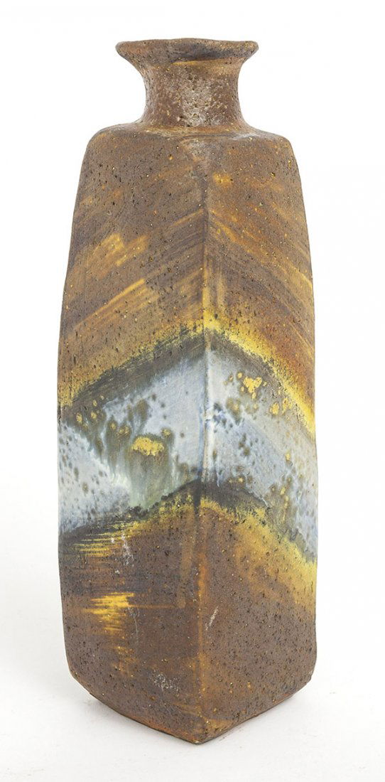 Marcello Fantoni Vase: Vase, Raymor 1960's Signature to underside. Size 3.25w x 3.25d x 12h